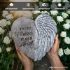 You’re Forever in Our Hearts Angel Wing Stepping Stone, 9.5" Garden Decorative Memorial Resin Figurine| OrnamentallyYou - 4 of 4
