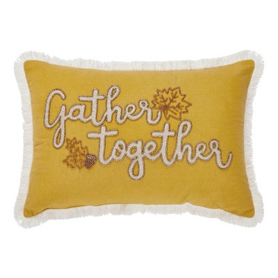 Gather Together Fall Leaves Pillow 14x20 VHC Brands