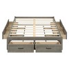 Full Size Platform Bed with 6 Storage Drawers Antique Gray - 4 of 4