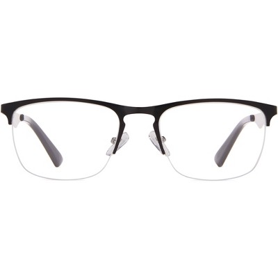ICU Eyewear Screen Vision Rectangle Reading Glasses - Black