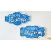 Christmas Wall Signs Set of 2 MDF Wood 18 Inch Holiday Decor by Melrose - 3 of 4
