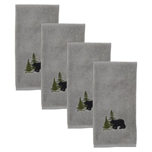Park Designs Bear Fingertip Towel Set of 4 - 1 of 4