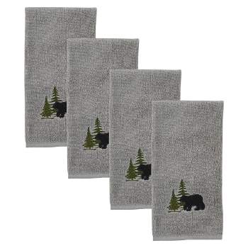 Park Designs Bear Fingertip Towel Set of 4