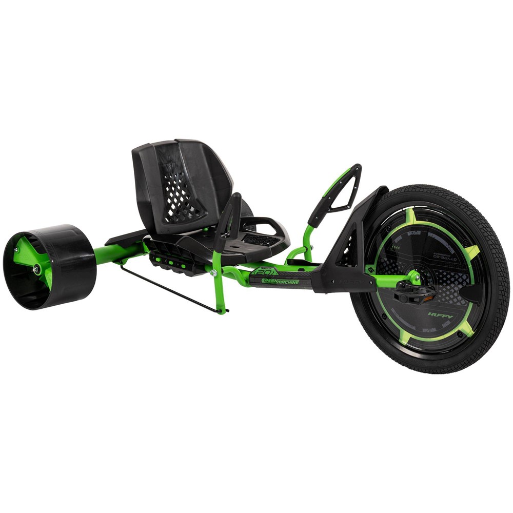 Huffy 20" Green Machine Drift Trike - LED Lights Age 8+ - Green
