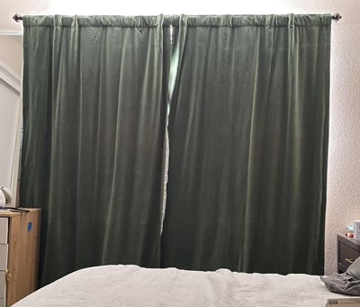 1pc Blackout Velvet Window Curtain Panel - Threshold™ : Target