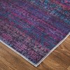 Voss Transitional Abstract Blue/Purple Area Rug - 3 of 4