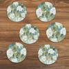 Courtside Market Casual Sketch Arrangement II 4x4 6-Piece Coaster Set - 2 of 2