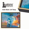 Creative Mark Illusions Floater Frame for 3/4 Inch Depth Stretched Canvas - Black & Gold - 3 of 4