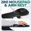 Purely 5920 Foam Non-Skid Arm Rest Mouse Pad, Black - 2 of 4