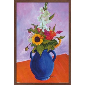 Trends International Lindsey Cherek - Still Life With Farmer's Market Flowers Framed Wall Poster Prints - 1 of 4