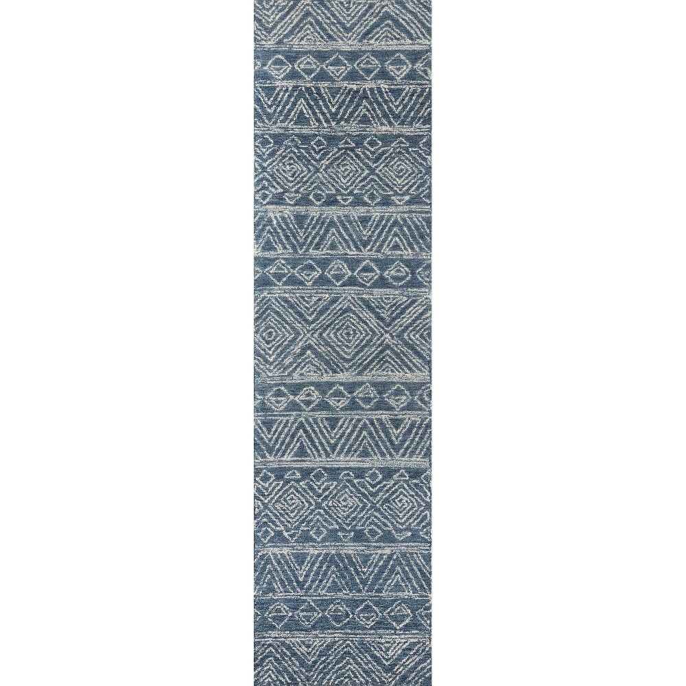 Photos - Area Rug Momeni 2'x8' Runner Mallorca Evalyn Rug Denim  