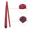 Allegra K Men's Polka Dots Business Wedding Pocket Square Clip Cufflinks Necktie Sets - 2 of 4