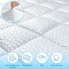 FAPO Queen Size Dual Layer 4 Inch Memory Foam Mattress Topper,Including Gel Memory Foam and Desigh Soft Breathable Quilted Pillow Top Mattress Pad - 3 of 4