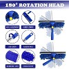 3-in-1 Window Cleaning Kit with 94" Long Extension Pole, Rotatable Bendable Head with 2 Blades and 2 Scrubbers - 4 of 4