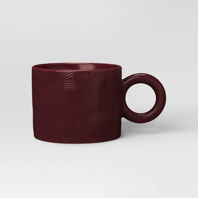 15oz Matte Round Handle Mug Mulberry Rush - Threshold™