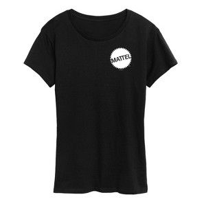 Women's - Mattel - Mattel Original Logo Pocket Size Short Sleeve Graphic T-Shirt - 1 of 4