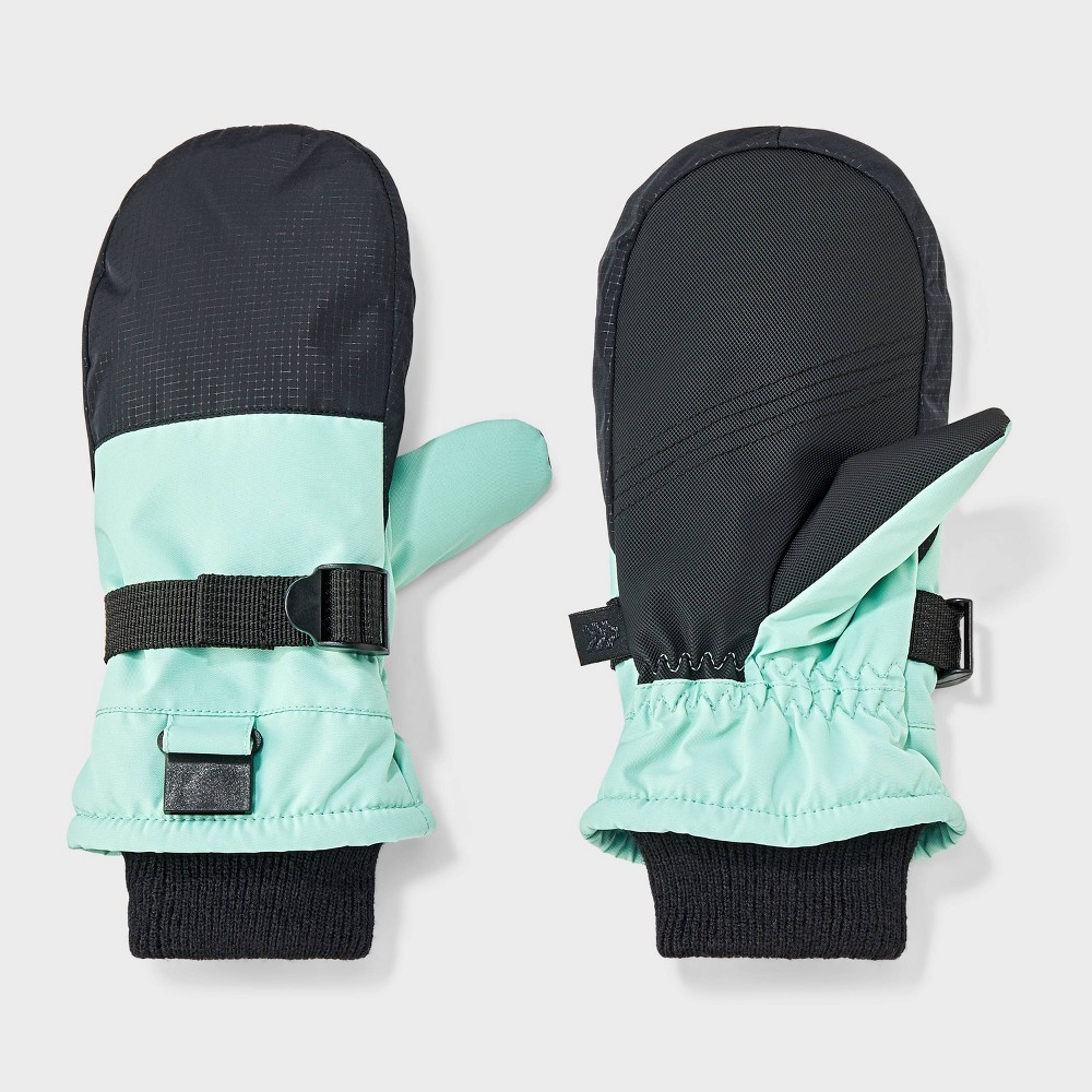 Girls' Ski Mittens - All In Motion™ Mint Green 8-12