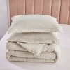 Evo Bytes Pre-Washed Microfiber Reversible Comforter Set, Soft Lightweight 3 Piece Bedding Quilt for All Season Use-Queen Comforter & 2 Standard Shams - 3 of 4