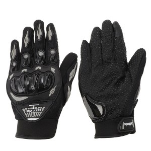Unique Bargains Motorcycle Gloves Breathable Full Finger Gloves Outdoor Gloves 1 Pair - 1 of 4