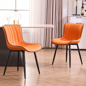 YOUNIKE Dining Chairs Set of 2 Modern Leather Kitchen & Dining Room Chair Upholstered Side Chair Makeup Vanity Chair 19.3"Wx23.62"Dx31.1" H - 1 of 4