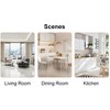 Okak Modern Luxurious Round Dining Table with Glass Top Metal Legs for Dining Room - 4 of 4