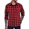 COOFANDY Men's Flannel Plaid Shirts Long Sleeve Casual Cotton Button Down Shirts S-XXL - 4 of 4