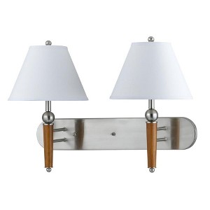 Cal Lighting 60W X 2 3 WAY METAL WALL LAMP - 1 of 4