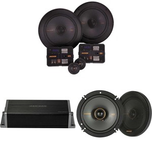 Kicker 47KEY2004 4-Channel DSP Smart Amp w/ 51KSS 6.5" & 6.5" Audio Upgrade Bundle - 1 of 4