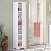 RiverRidge Home Ashland Two Door Tall Bathroom Storage Cabinet Organizer with Shelves White - 2 of 4