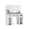 FUFU&GAGA Large Makeup Mirror Removable Storage Adjustable Light Vanity Table White - 4 of 4