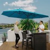 NicBex 15FT Large Double-Sided Patio Umbrella,Oversized Outdoor Market Umbrella,Patio Umbrella with Crank & Vents for Pool & Deck - 2 of 4
