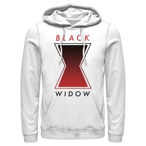 Men's Marvel Black Widow Gradient Logo Pull Over Hoodie - 1 of 3