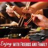 Brentwood Electric Non-Stick 6Qt Shabu Shabu Pot with Divider in Black - 4 of 4