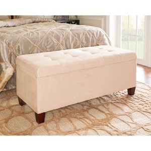 Carmen Shoe Storage Ottoman - Linon - 1 of 4