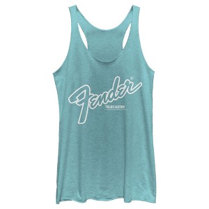 Women's Fender Telecaster Logo Racerback Tank Top - 1 of 4