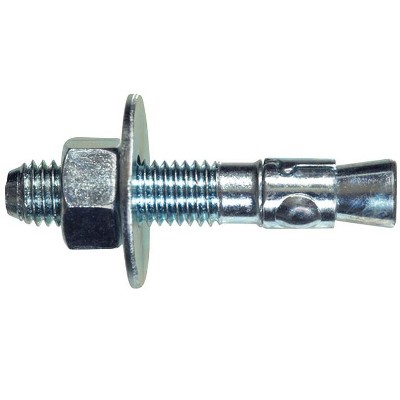 Hillman 3/8 in. D X 2-3/4 in. L Steel Round Head Wedge Anchor 25 pk