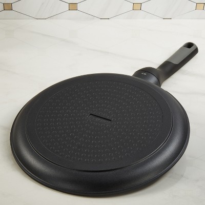 Leo Stone+ Black Nonstick Ceramic Pancake Pan, Recycled Aluminum