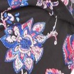 black paisley floral