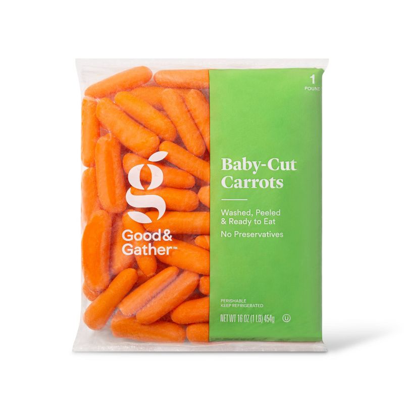 Baby-Cut Carrots - 1lb - Good &#38; Gather&#8482;, 1 of 7