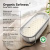 KeaBabies 2pk Soothe Waterproof Bassinet Sheets for Girls, Boys, 33x17 Universal Baby Bassinet Mattress Protector Cover - 2 of 4