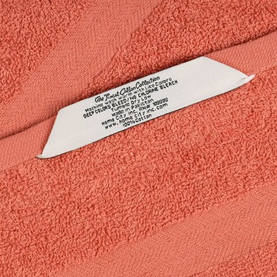 Coral Ultra-Soft Cotton 12-Piece Bath, Hand, Face Towel Set