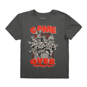 Five Nights at Freddy's Game Over Boy's Gray Short Sleeve Tee - 1 of 2