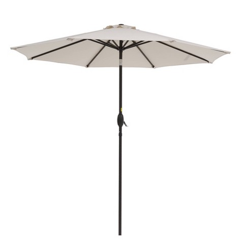 9' X 9' Uv Protected Patio Umbrella With Crank And Push Button Tilt ...