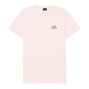 Dalix Rainbow (Glow in the Dark) Embroidered Relaxed Heavy Soft Cotton T Shirt Mens - 1 of 4