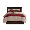 Sapphtopaz 7 Piece Comforter Set Bedding Quilt Set Faux Suede Floral Printing Embroidery Pleating Piecing Reversible Quilt Set - 2 of 4