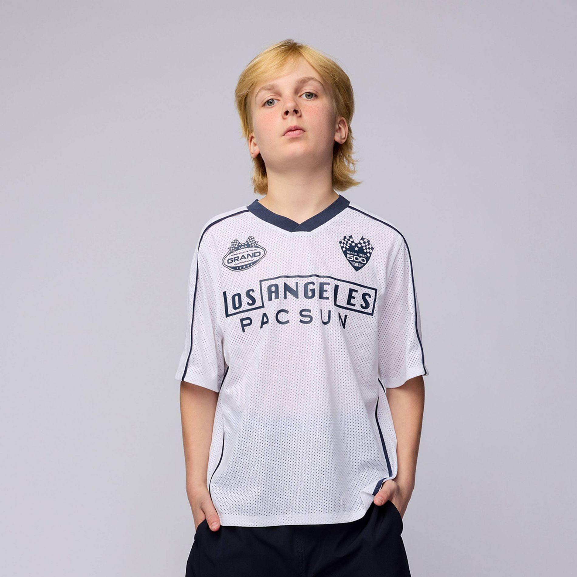 Pacsun Kids Boys' Mesh Jersey - White L