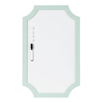 Holbrook Green Magnetic Dry Erase Board with Marker and Magnets