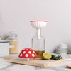 Ototo XL Fungilicious Kitchen Funnel: Collapsible Silicone, Dishwasher-Safe, Red & White - 2 of 4