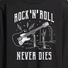 Men's - Instant Message - Rock N Roll Never Dies Long Sleeve Graphic T-Shirt - 2 of 4