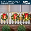 SYNCFUN 3 PCS 19" Christmas Wreath with LED Lights, Wreath for Front Door, Windows, Living Room, and Christmas Decorations - 4 of 4